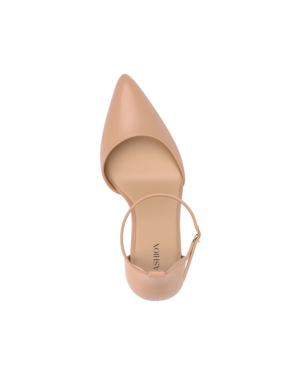 Pashion Footwear The D’Orsay Latte Leather Stiletto Heel + Flat Kit